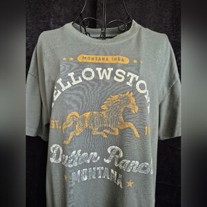 Yellowstone Graphic Short Sleeve Tee - Sage Green